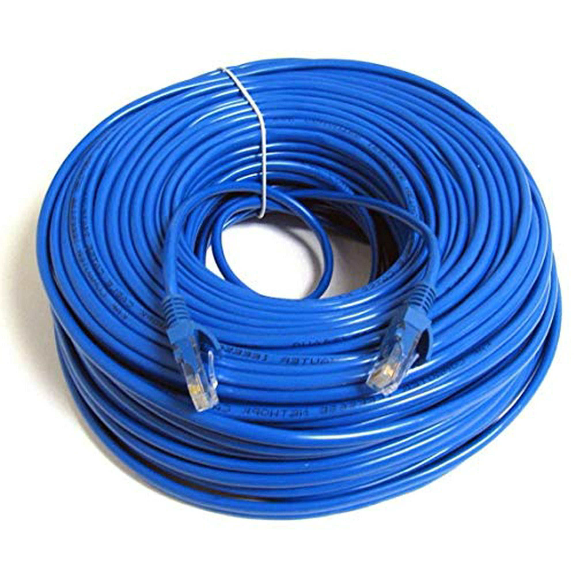 UbiGear New 150ft 50m Blue 150 Ft RJ45 CAT6 Ethernet LAN Network Internet Computer Patch Solid Wire 23 AWG UTP Cable 